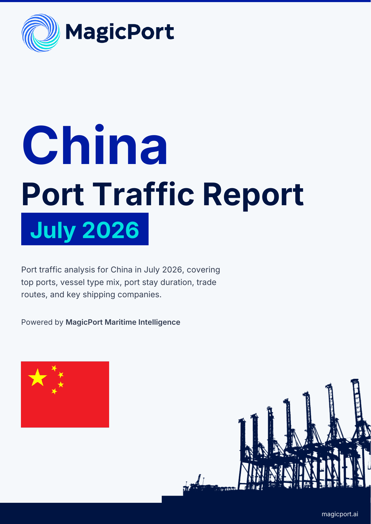 China Port Traffic Report — July 2026 cover