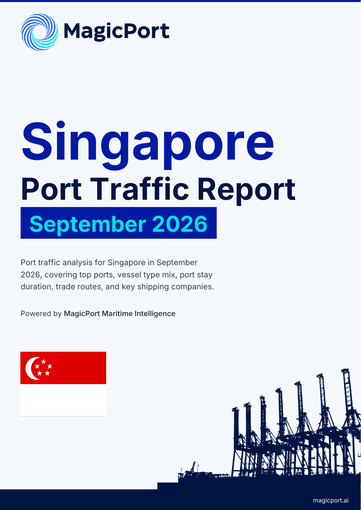Singapore Port Traffic Report — September 2026 cover