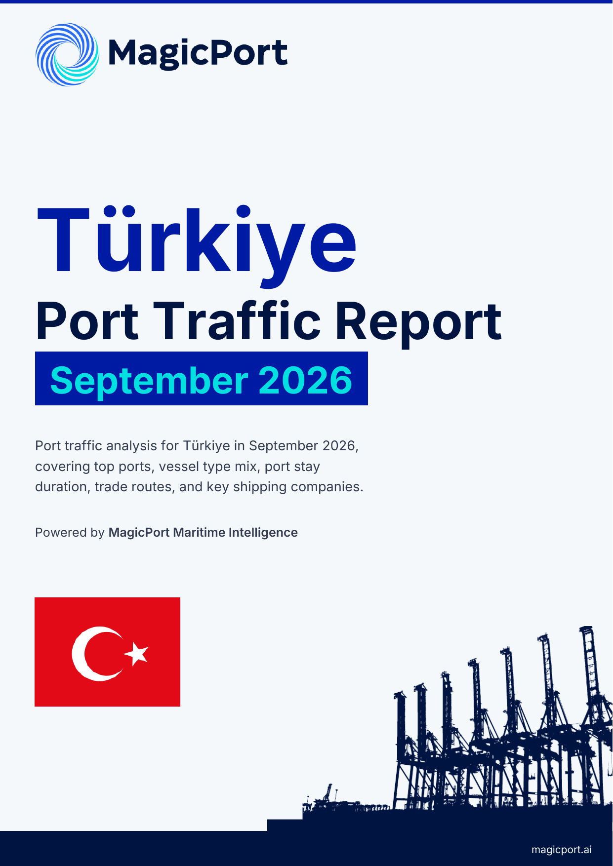 Türkiye Port Traffic Report — September 2026 cover