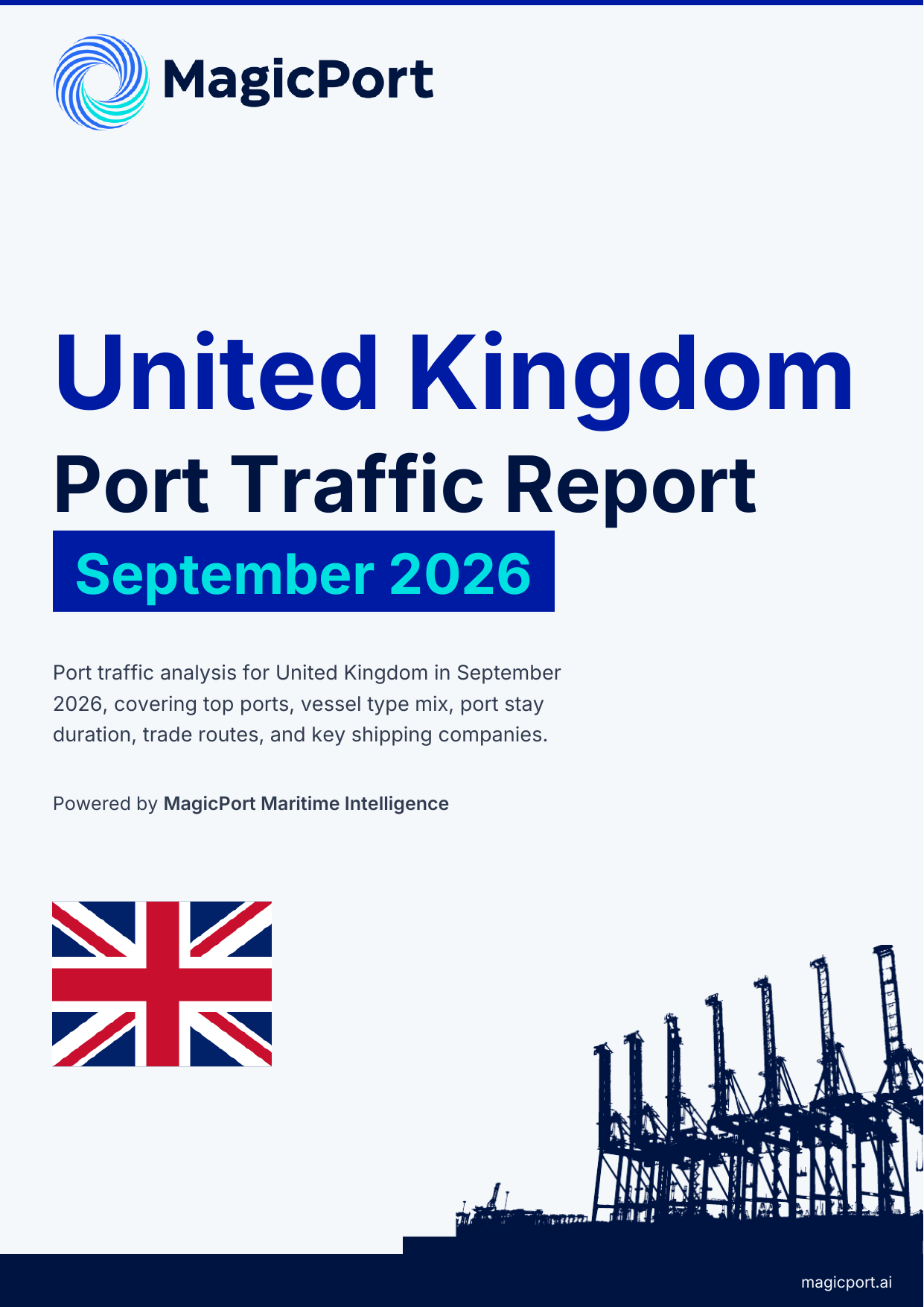 United Kingdom Port Traffic Report — September 2026 cover