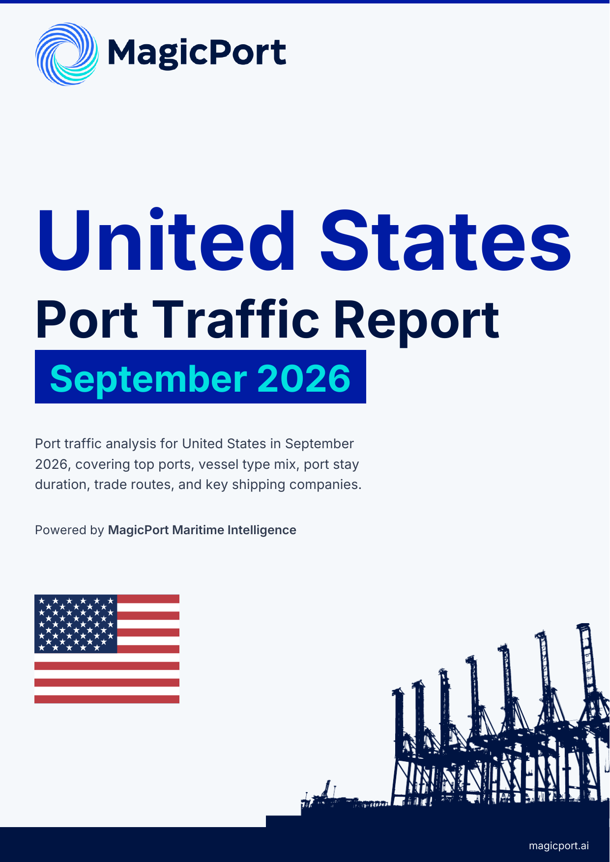 United States Port Traffic Report — September 2026 cover