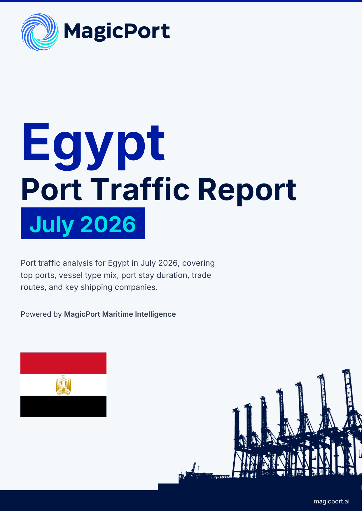 Egypt Port Traffic Report — July 2026 cover