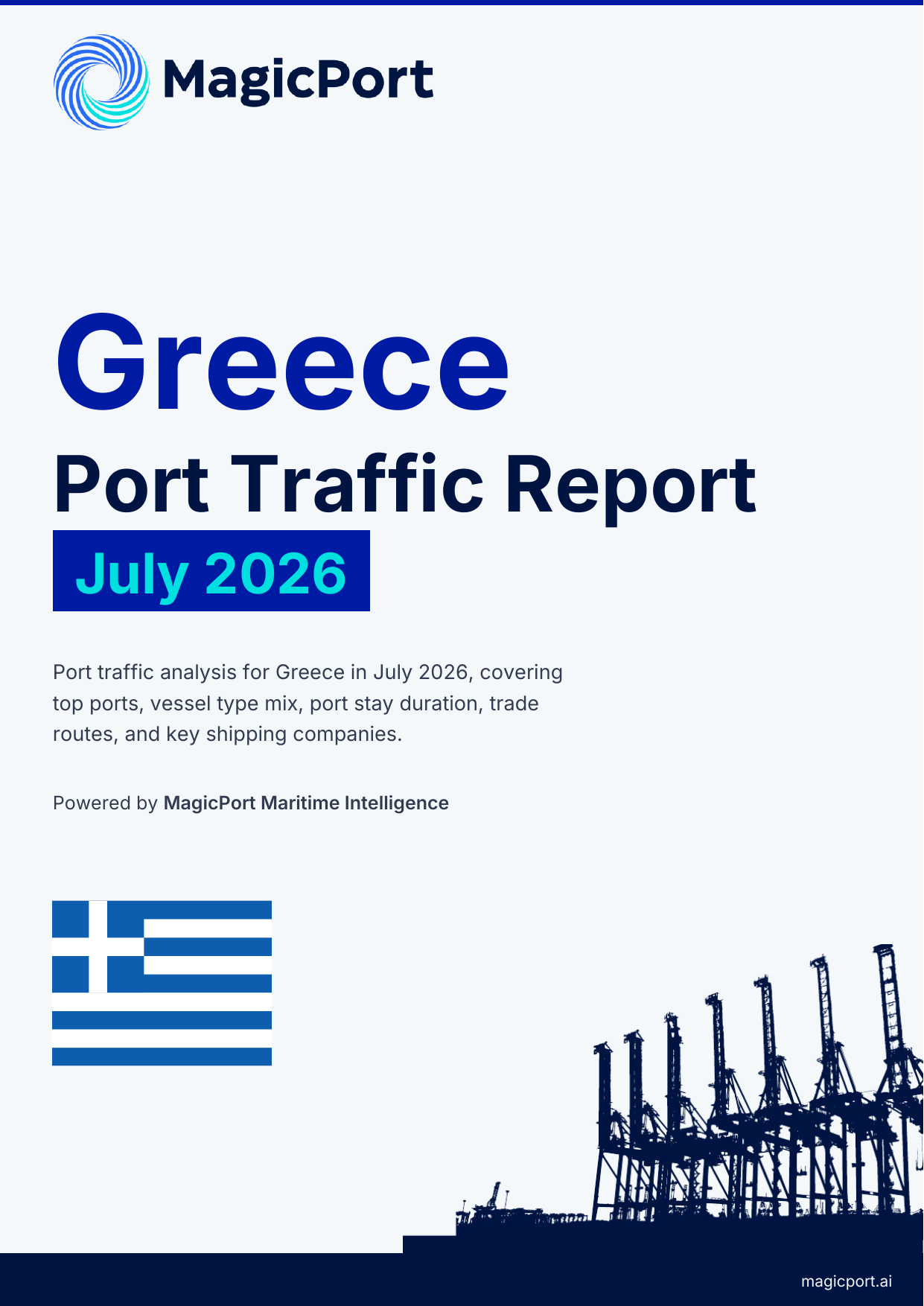 Greece Port Traffic Report — July 2026 cover
