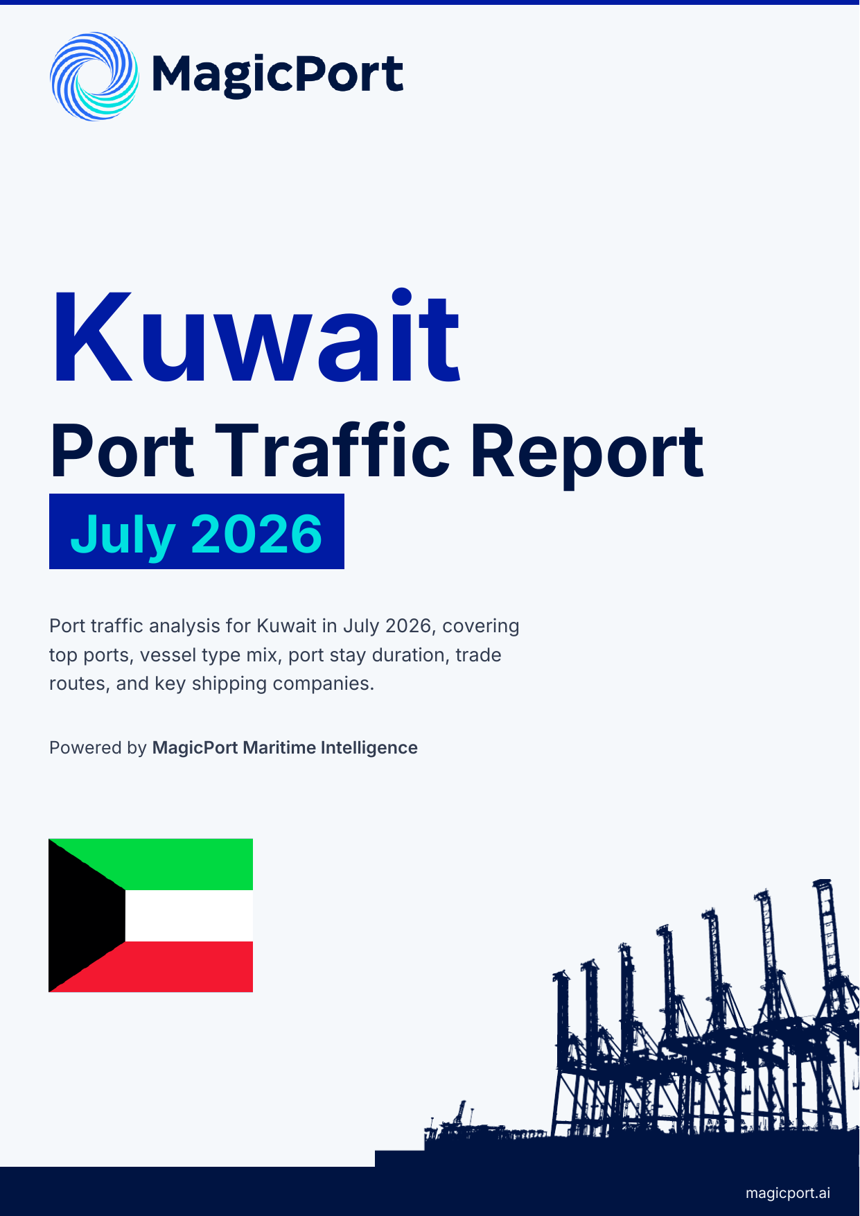Kuwait Port Traffic Report — July 2026 cover