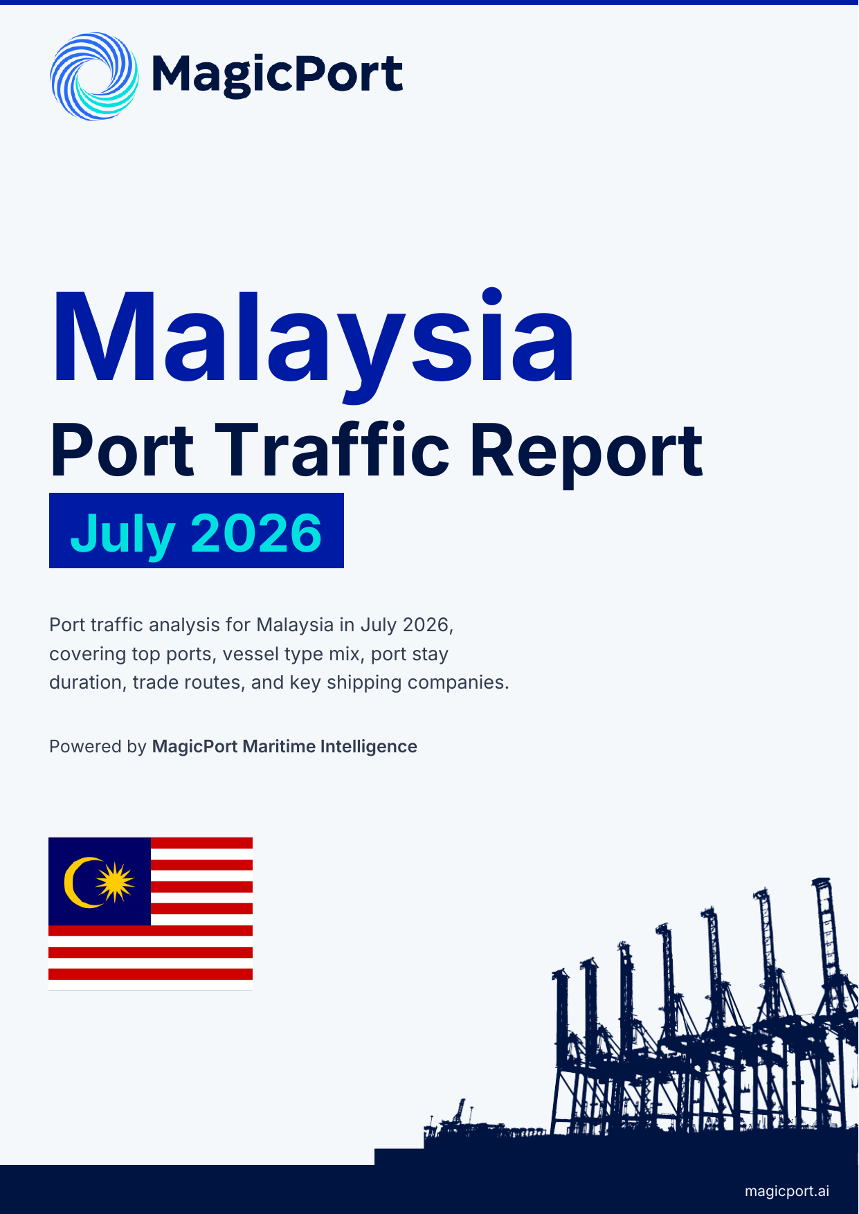 Malaysia Port Traffic Report — July 2026 cover