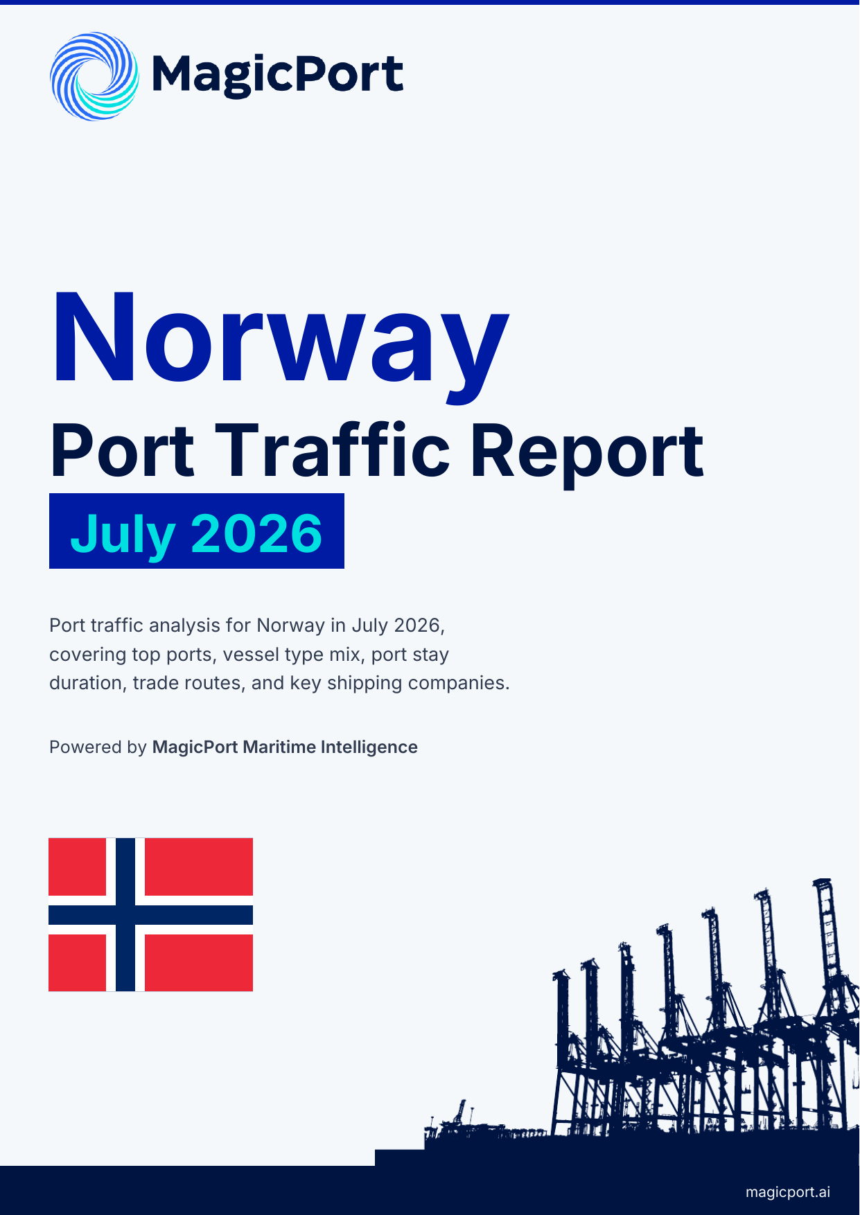 Norway Port Traffic Report — July 2026 cover