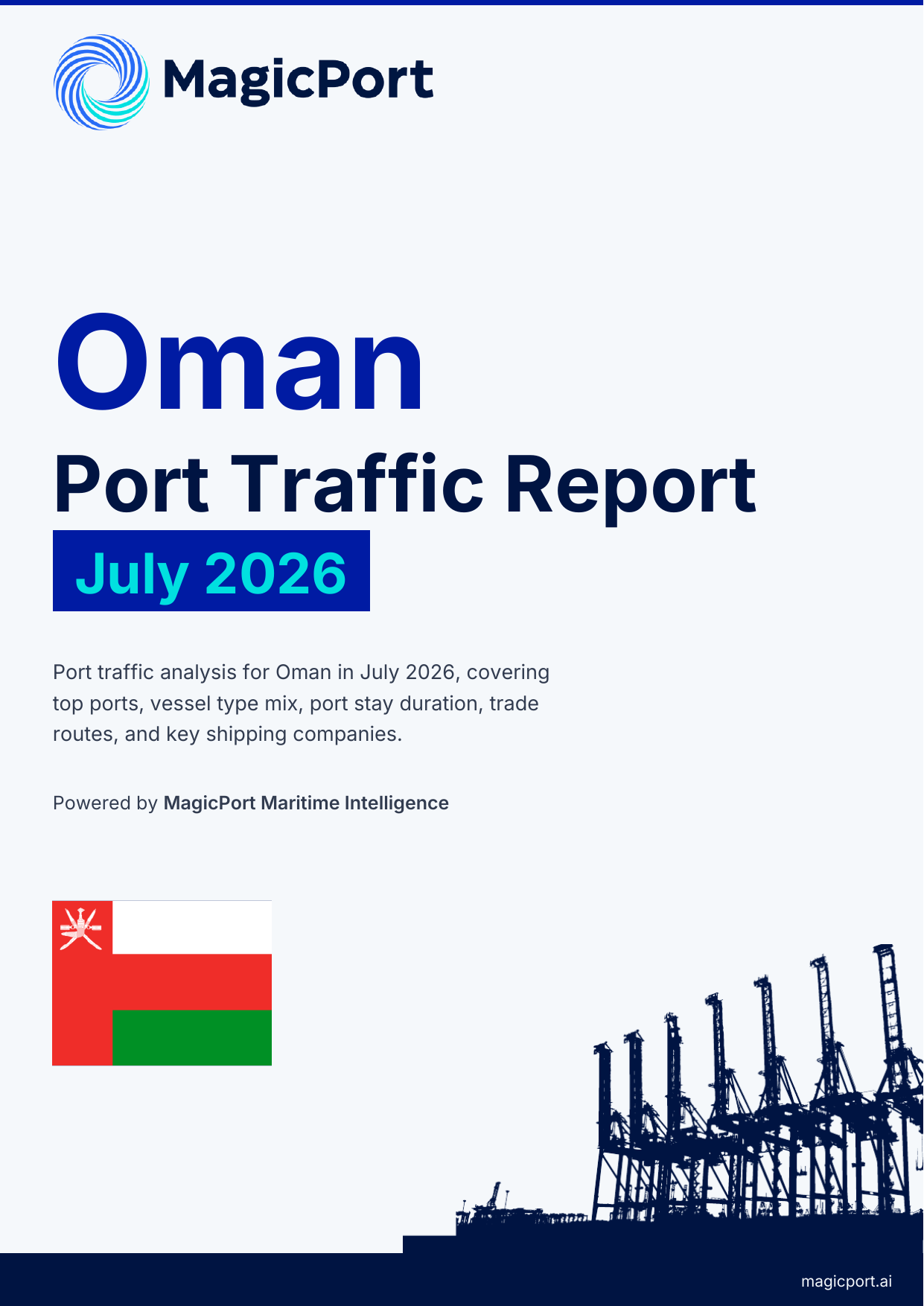 Oman Port Traffic Report — July 2026 cover