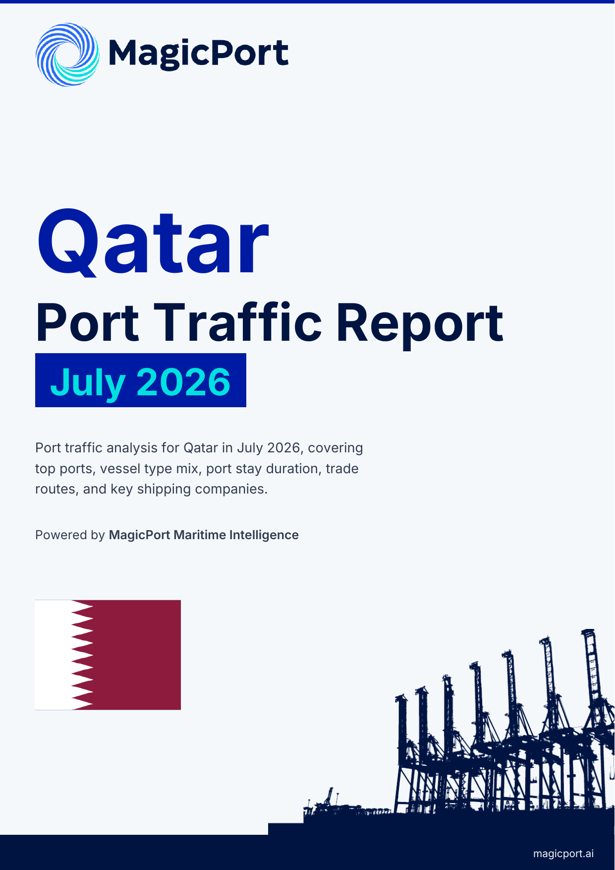 Qatar Port Traffic Report — July 2026 cover