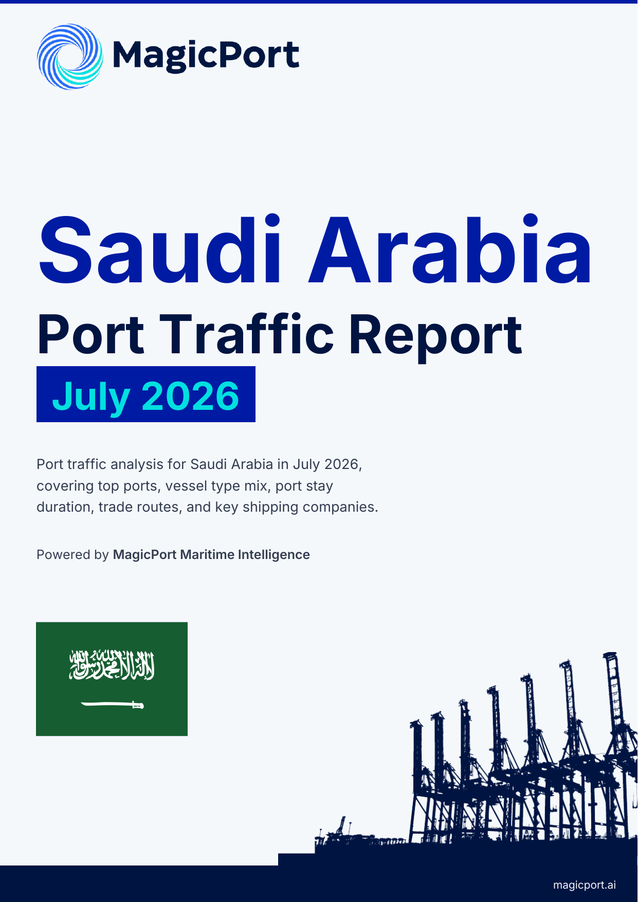 Saudi Arabia Port Traffic Report — July 2026 cover
