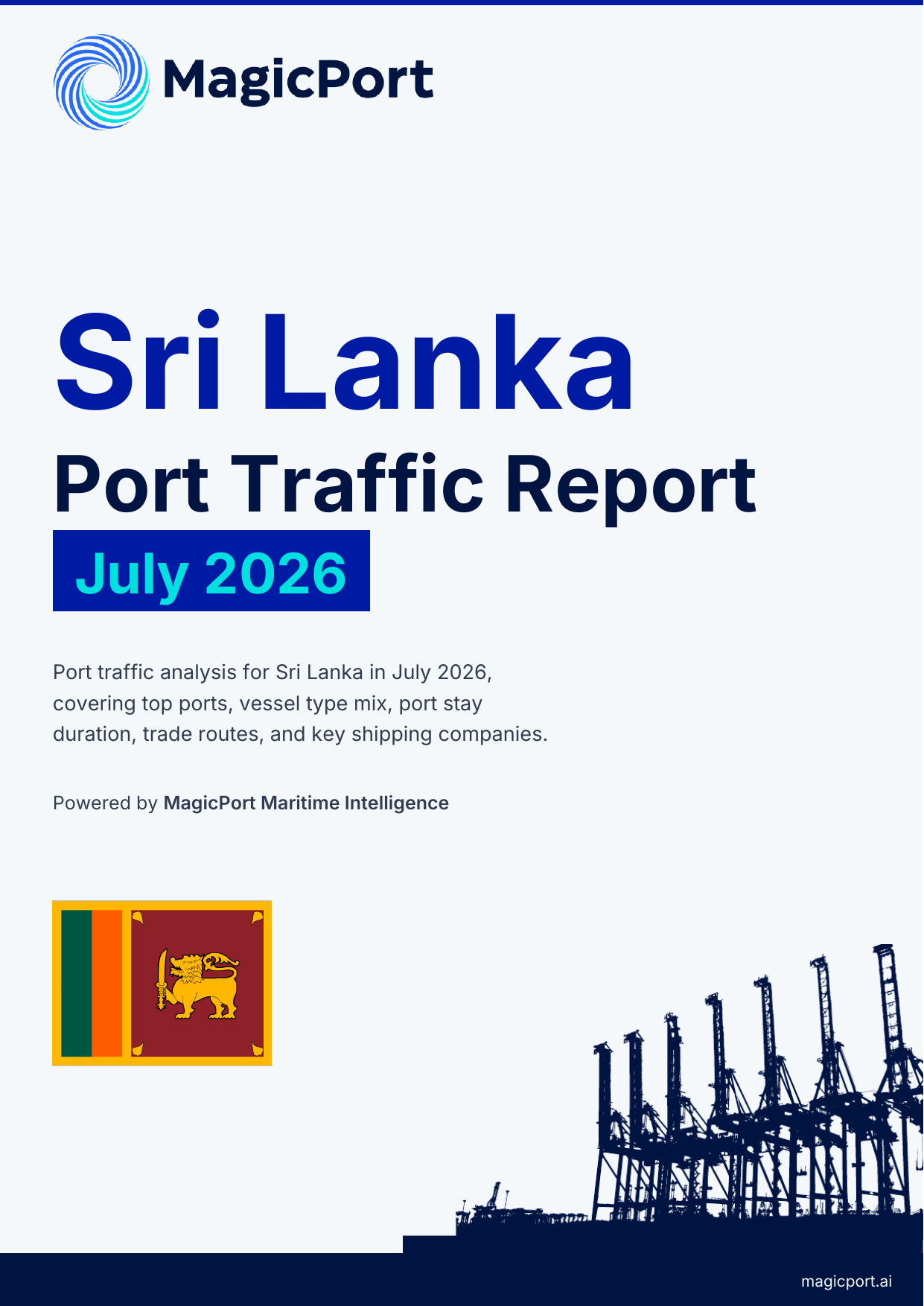 Sri Lanka Port Traffic Report — July 2026 cover