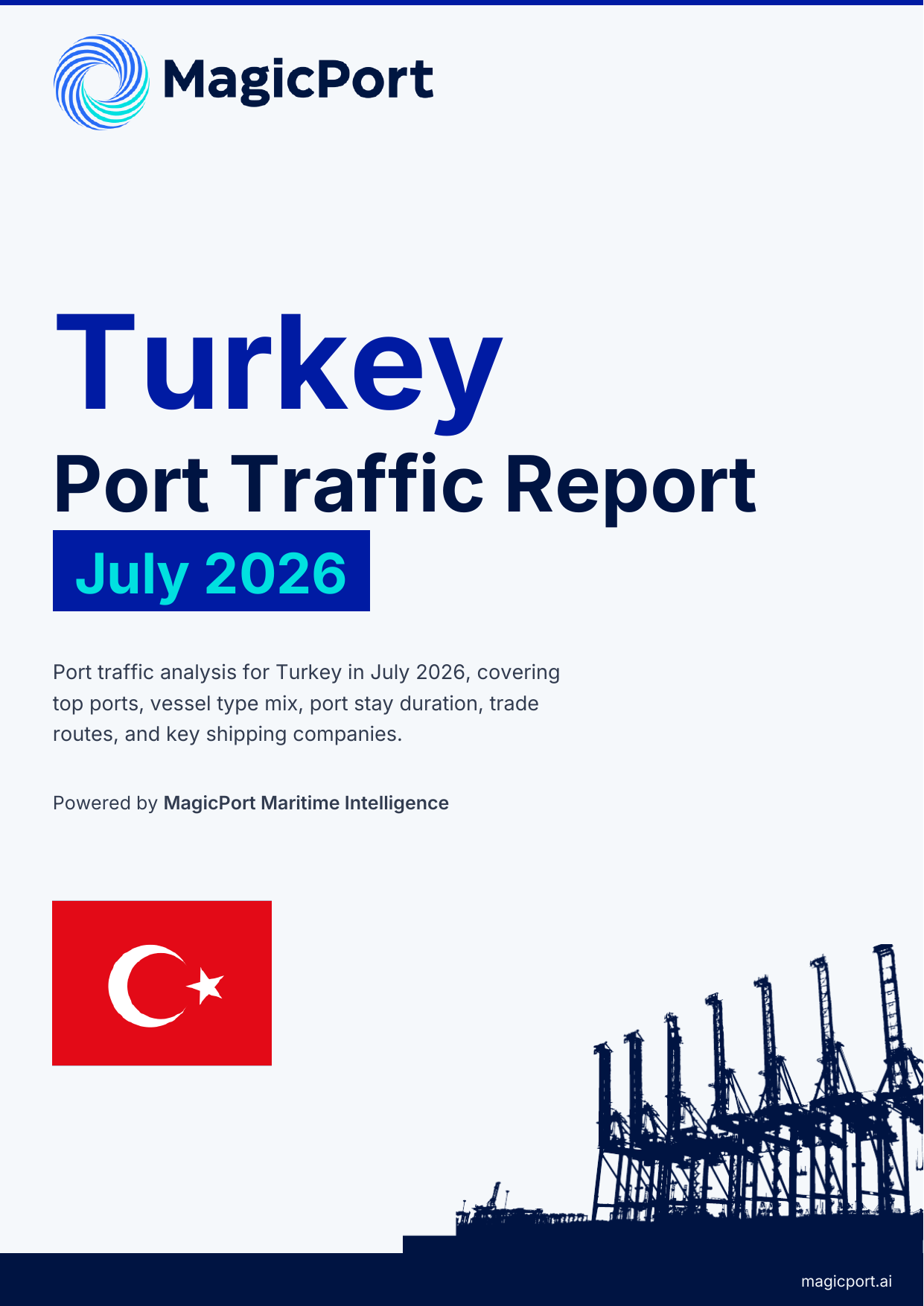 Türkiye Port Traffic Report — July 2026 cover