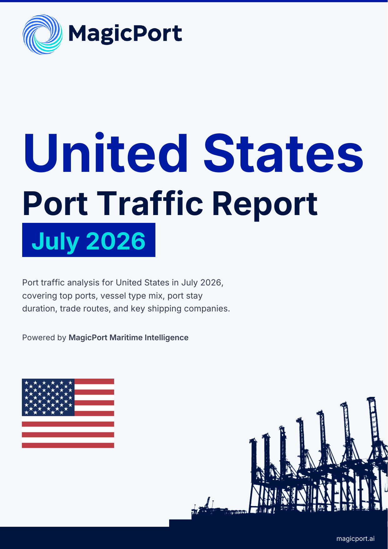 United States Port Traffic Report — July 2026 cover