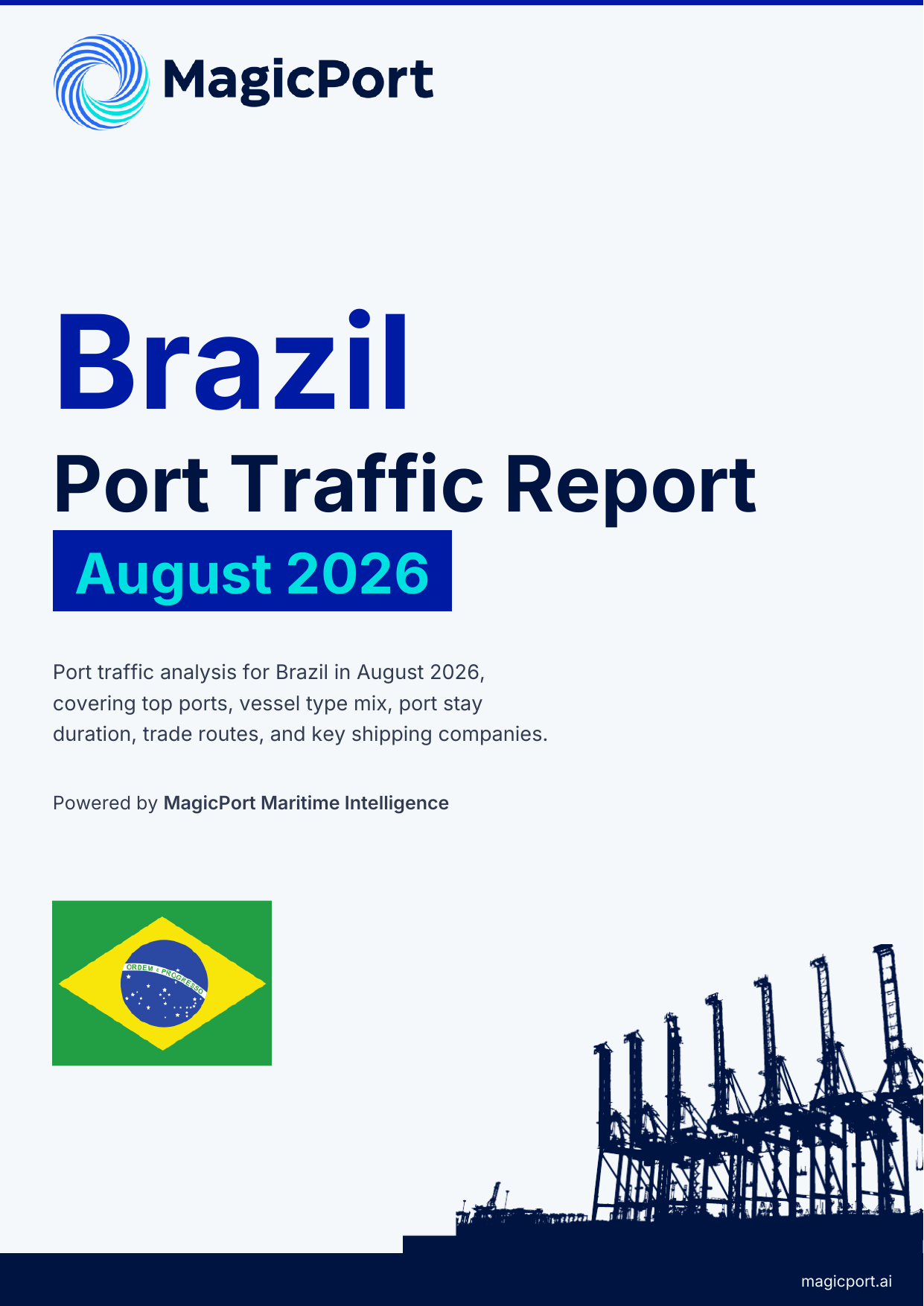Brazil Port Traffic Report — August 2026 cover