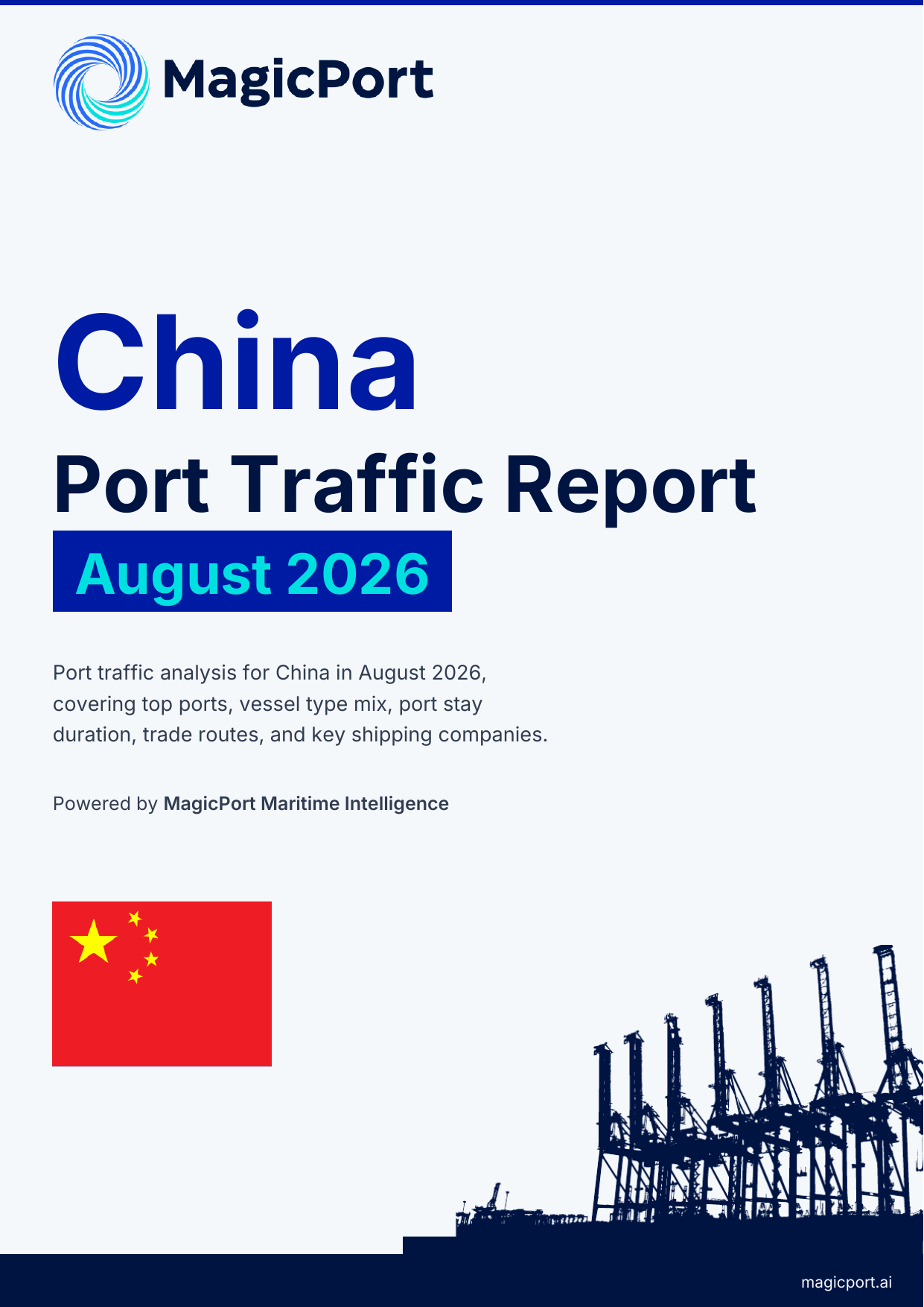 China Port Traffic Report — August 2026 cover