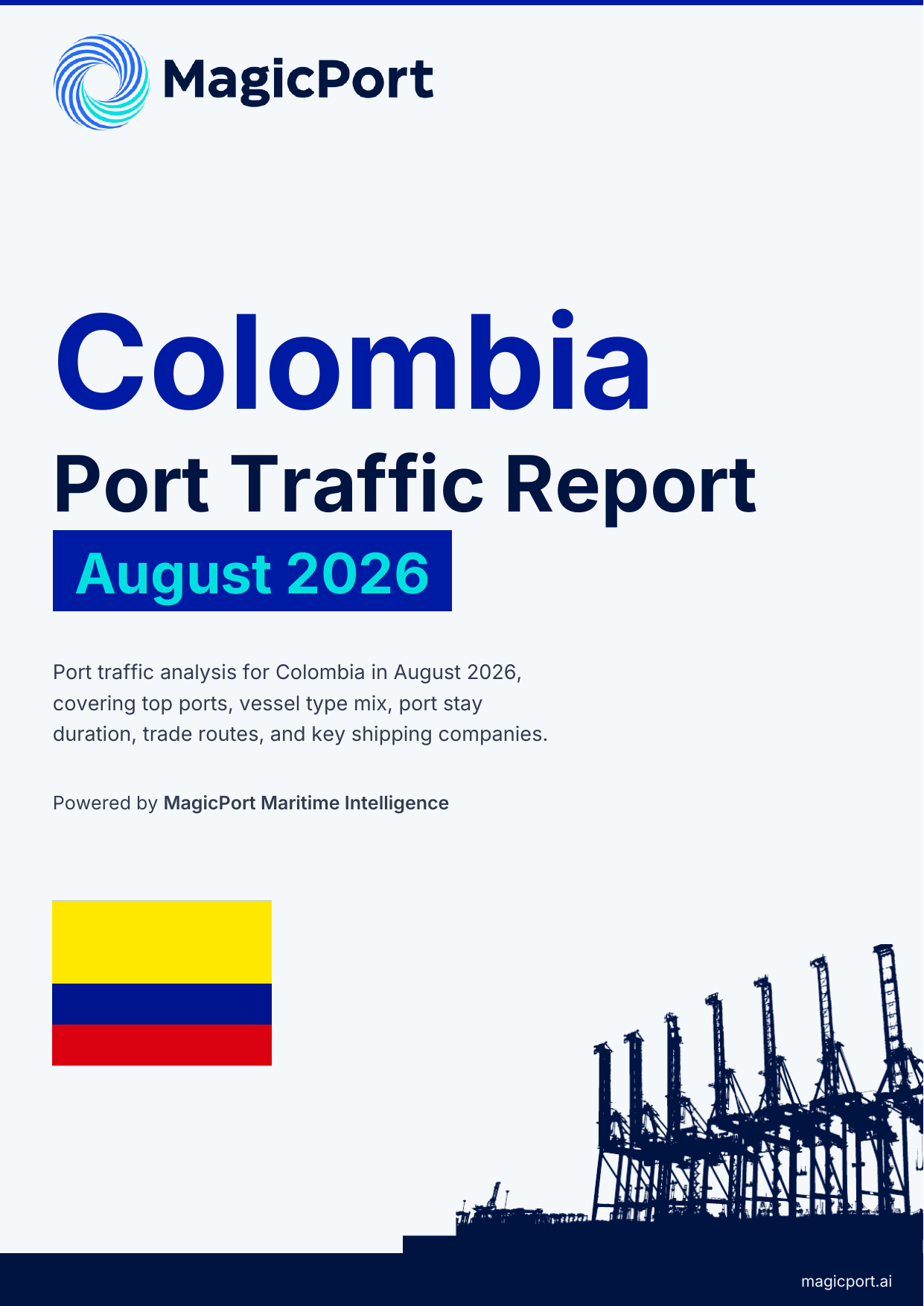 Colombia Port Traffic Report — August 2026 cover