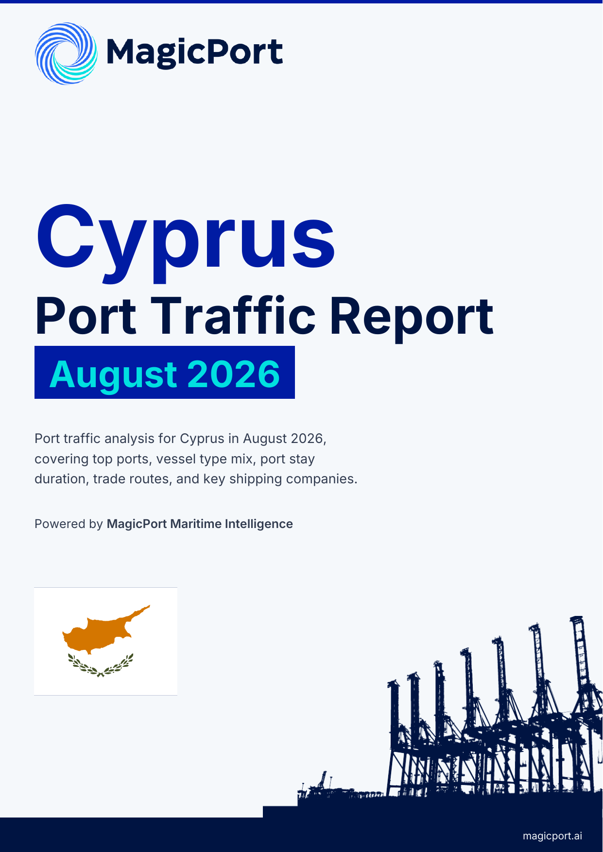 Cyprus Port Traffic Report — August 2026 cover