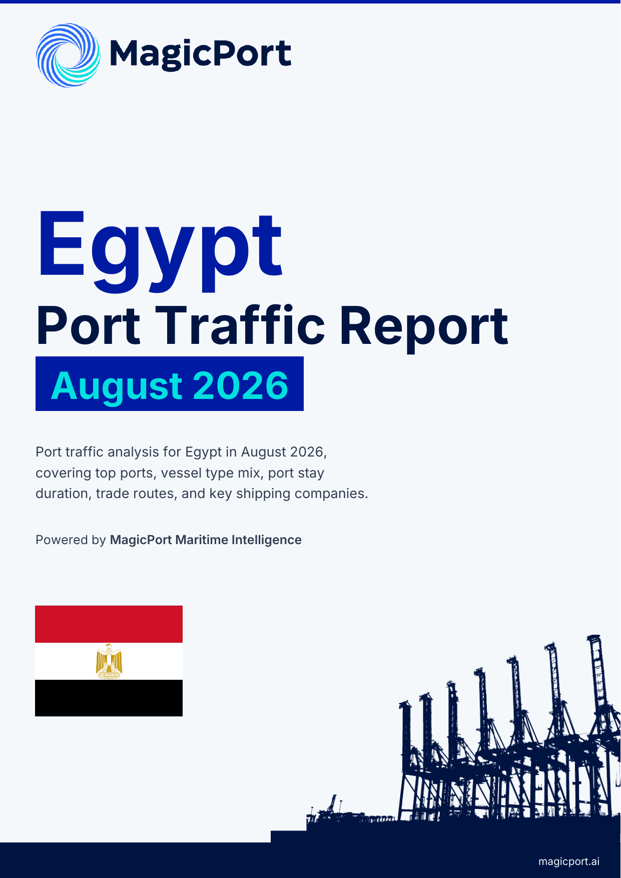 Egypt Port Traffic Report — August 2026 cover