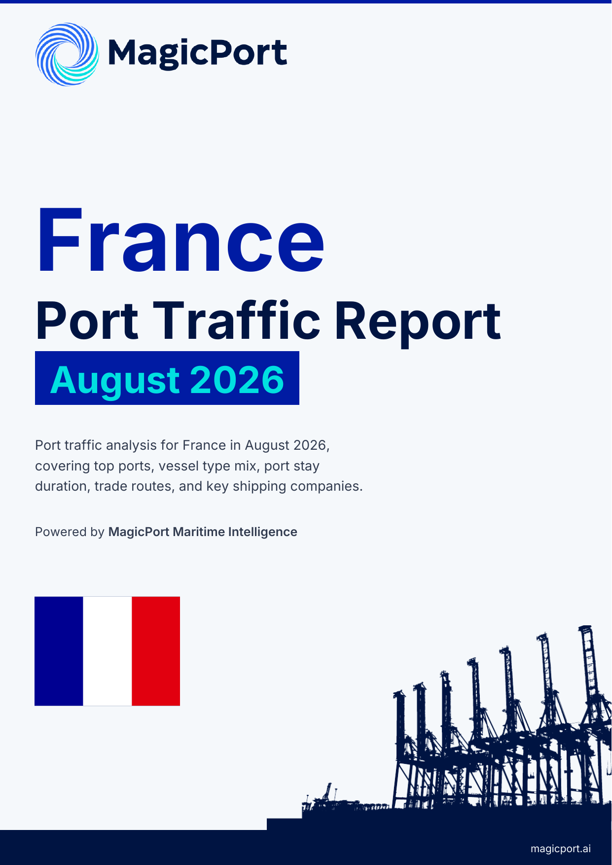 France Port Traffic Report — August 2026 cover
