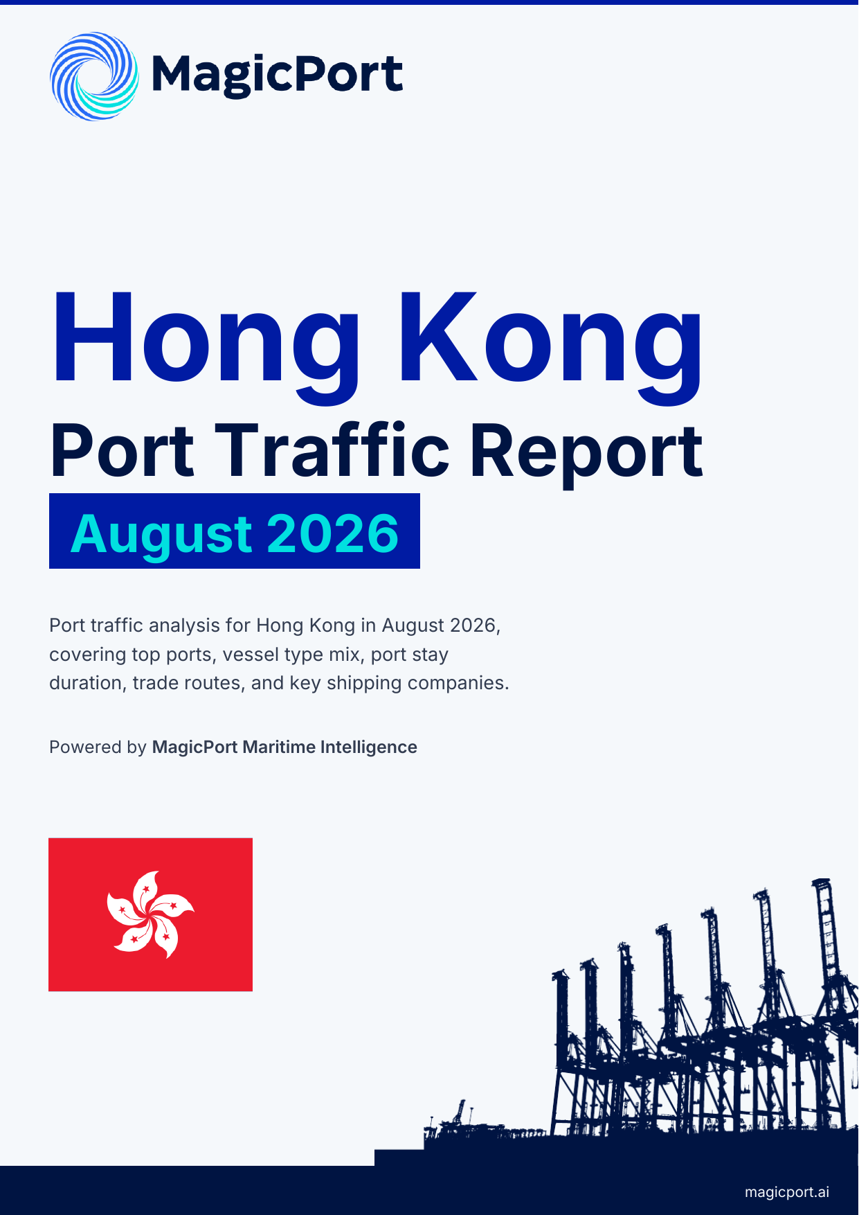 Hong Kong Port Traffic Report — August 2026 cover
