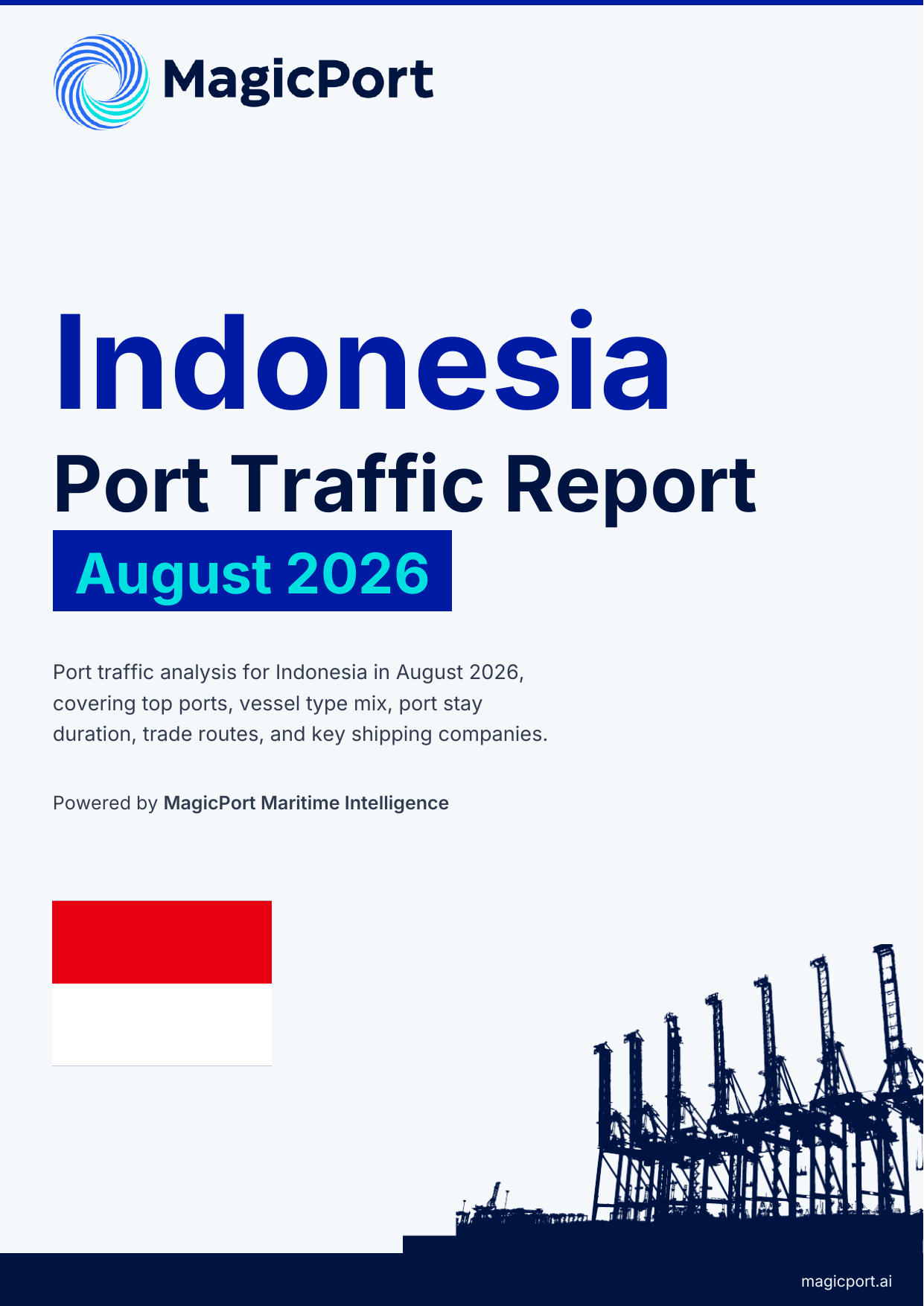 Indonesia Port Traffic Report — August 2026 cover