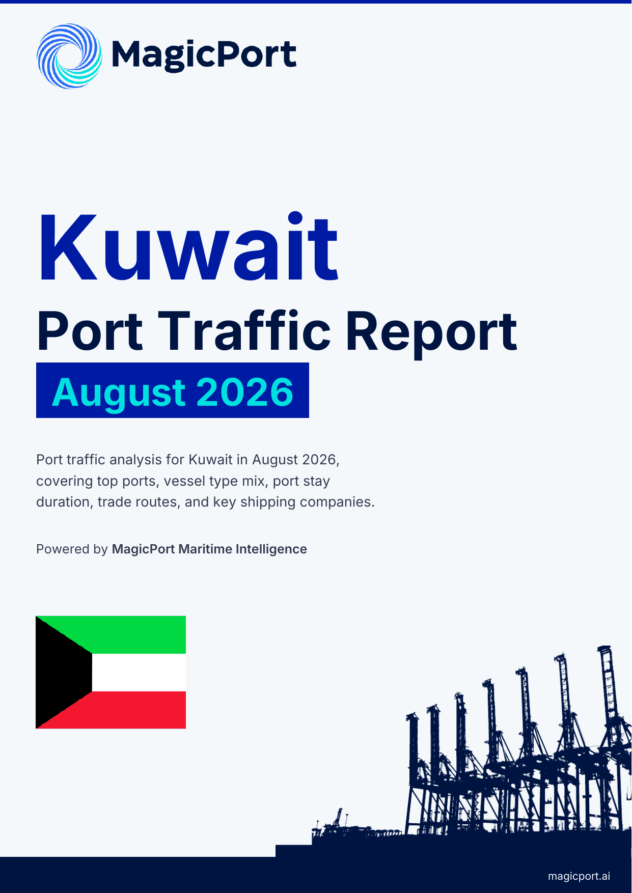 Kuwait Port Traffic Report — August 2026 cover