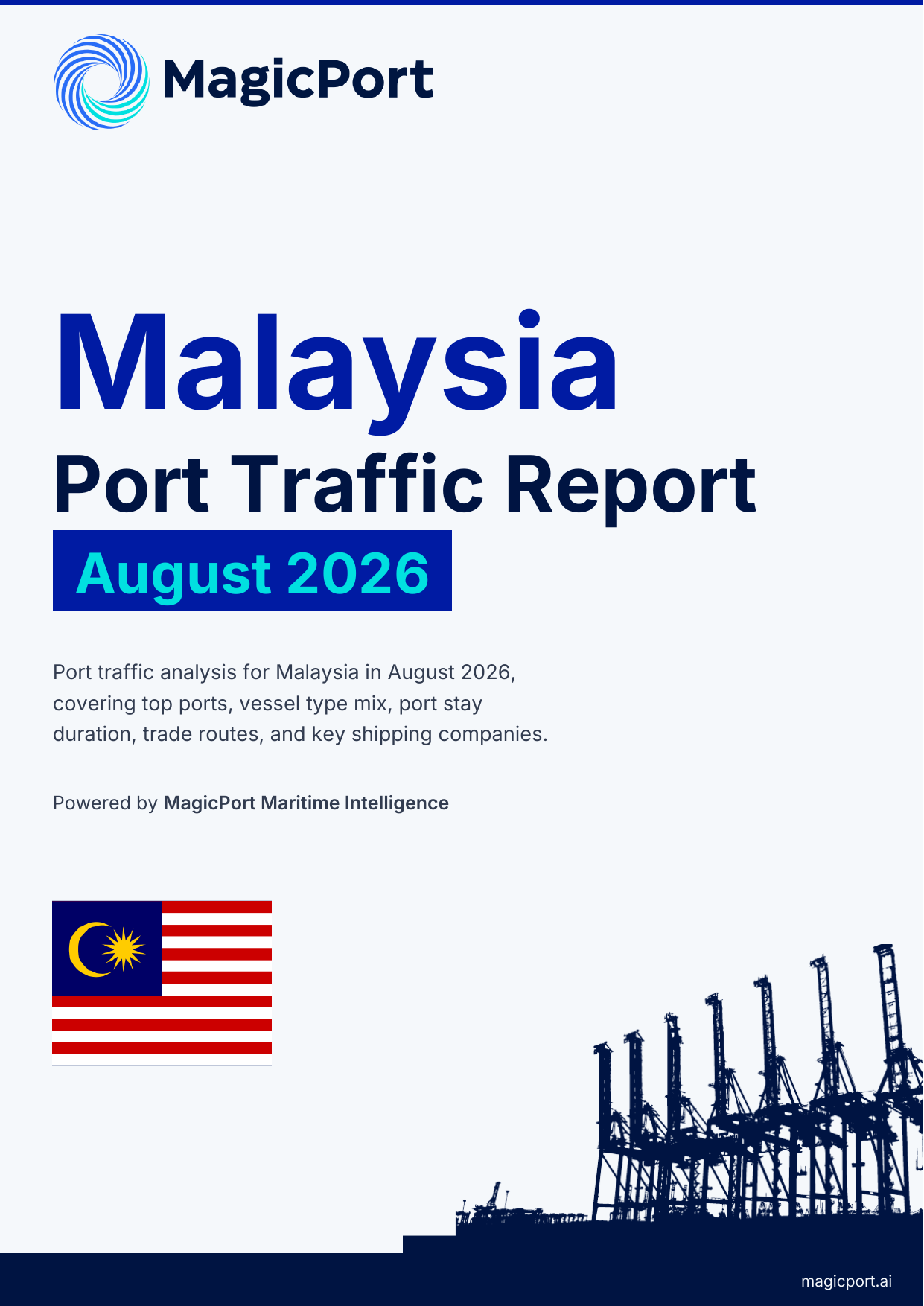 Malaysia Port Traffic Report — August 2026 cover