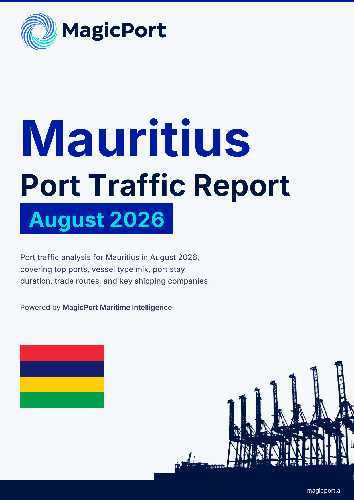 Mauritius Port Traffic Report — August 2026 cover