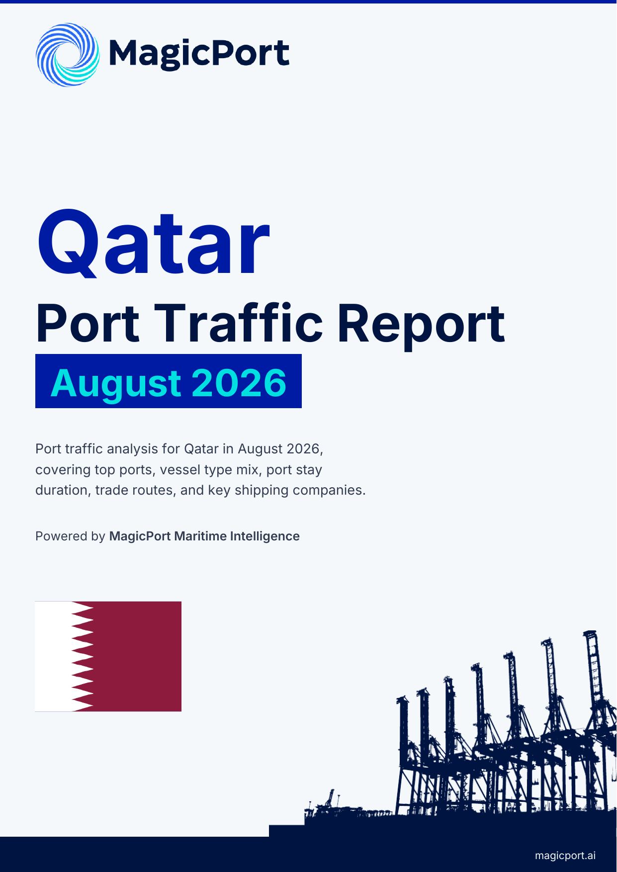 Qatar Port Traffic Report — August 2026 cover