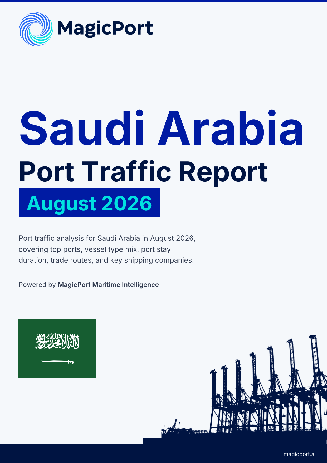 Saudi Arabia Port Traffic Report — August 2026 cover