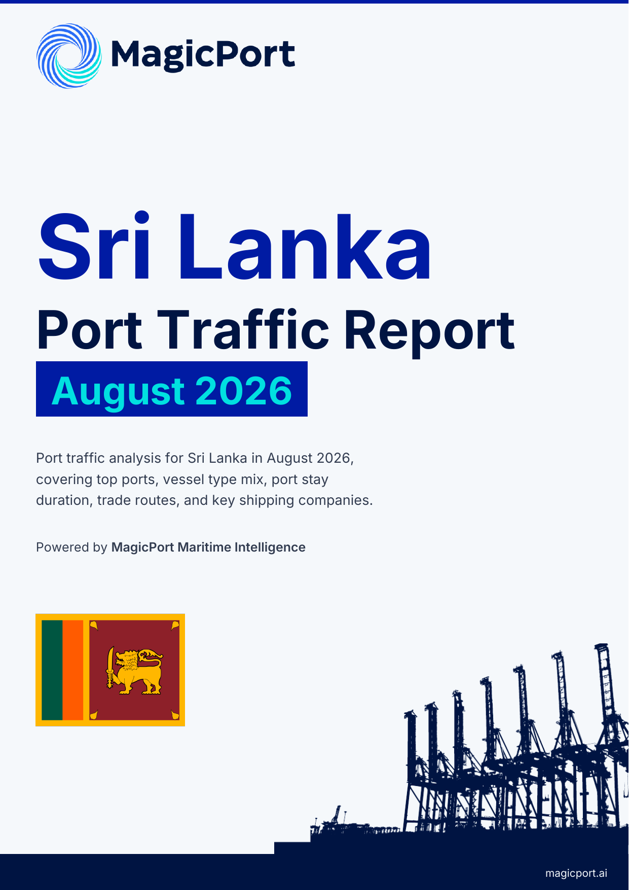 Sri Lanka Port Traffic Report — August 2026 cover