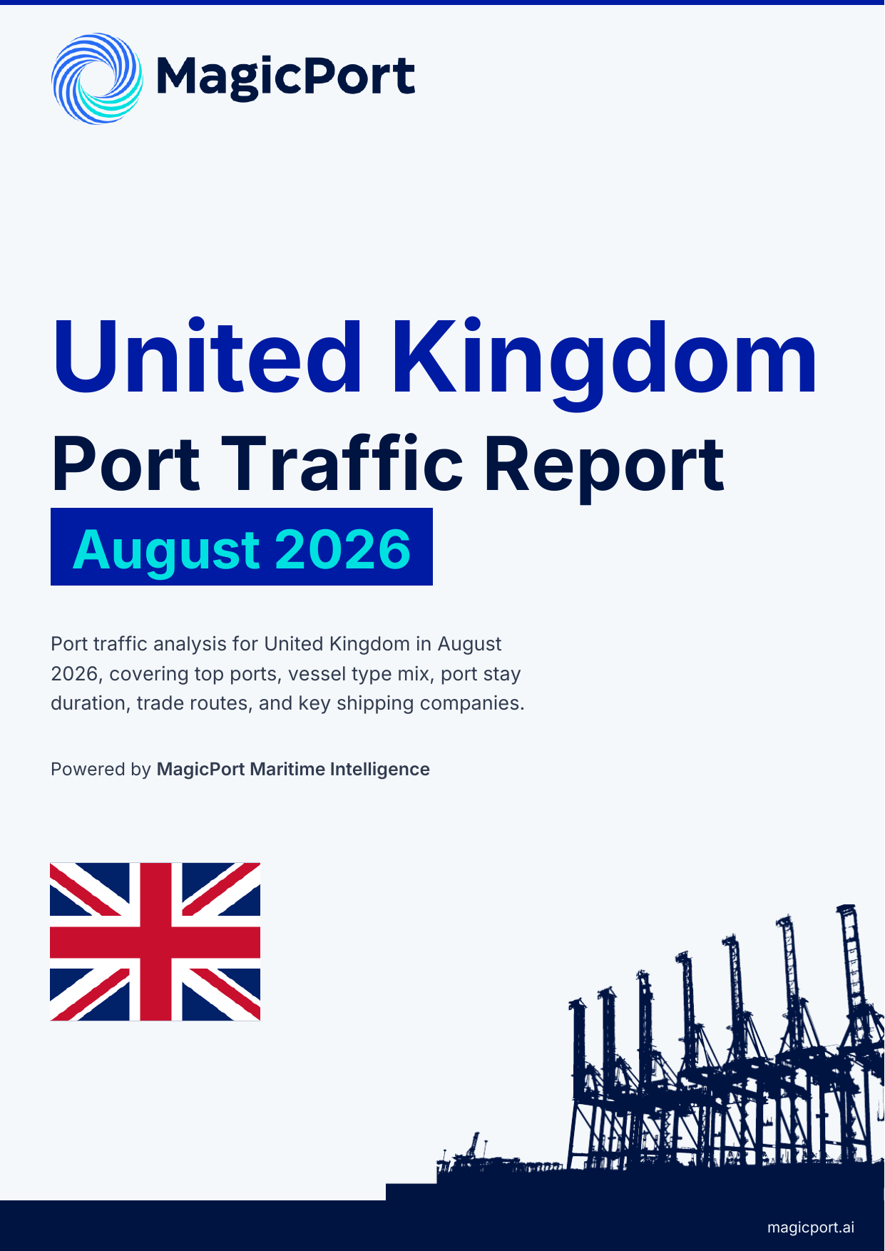 United Kingdom Port Traffic Report — August 2026 cover