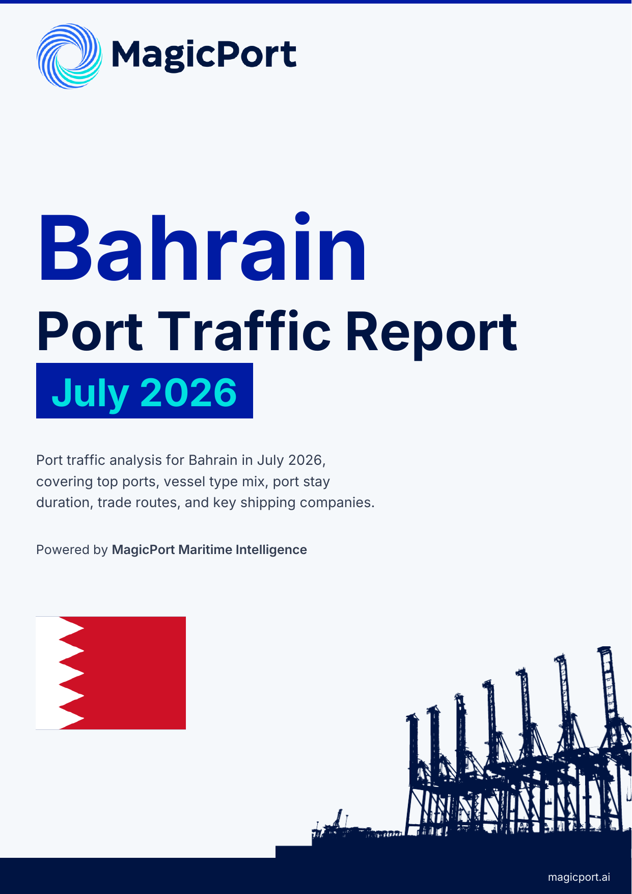 Bahrain Port Traffic Report — July 2026 cover