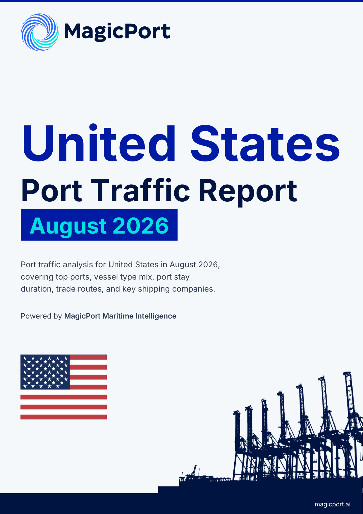 United States Port Traffic Report — August 2026 cover