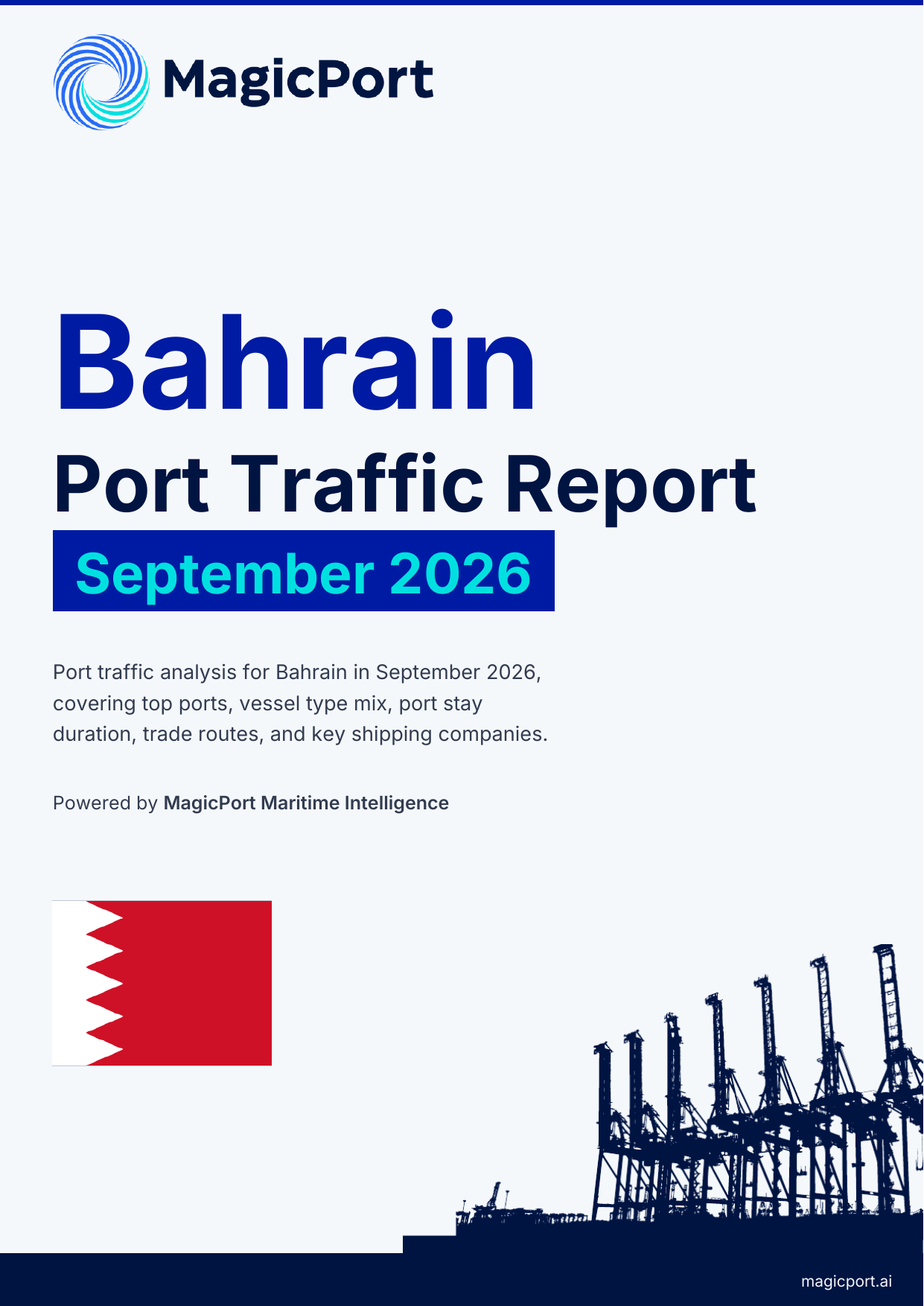 Bahrain Port Traffic Report — September 2026 cover