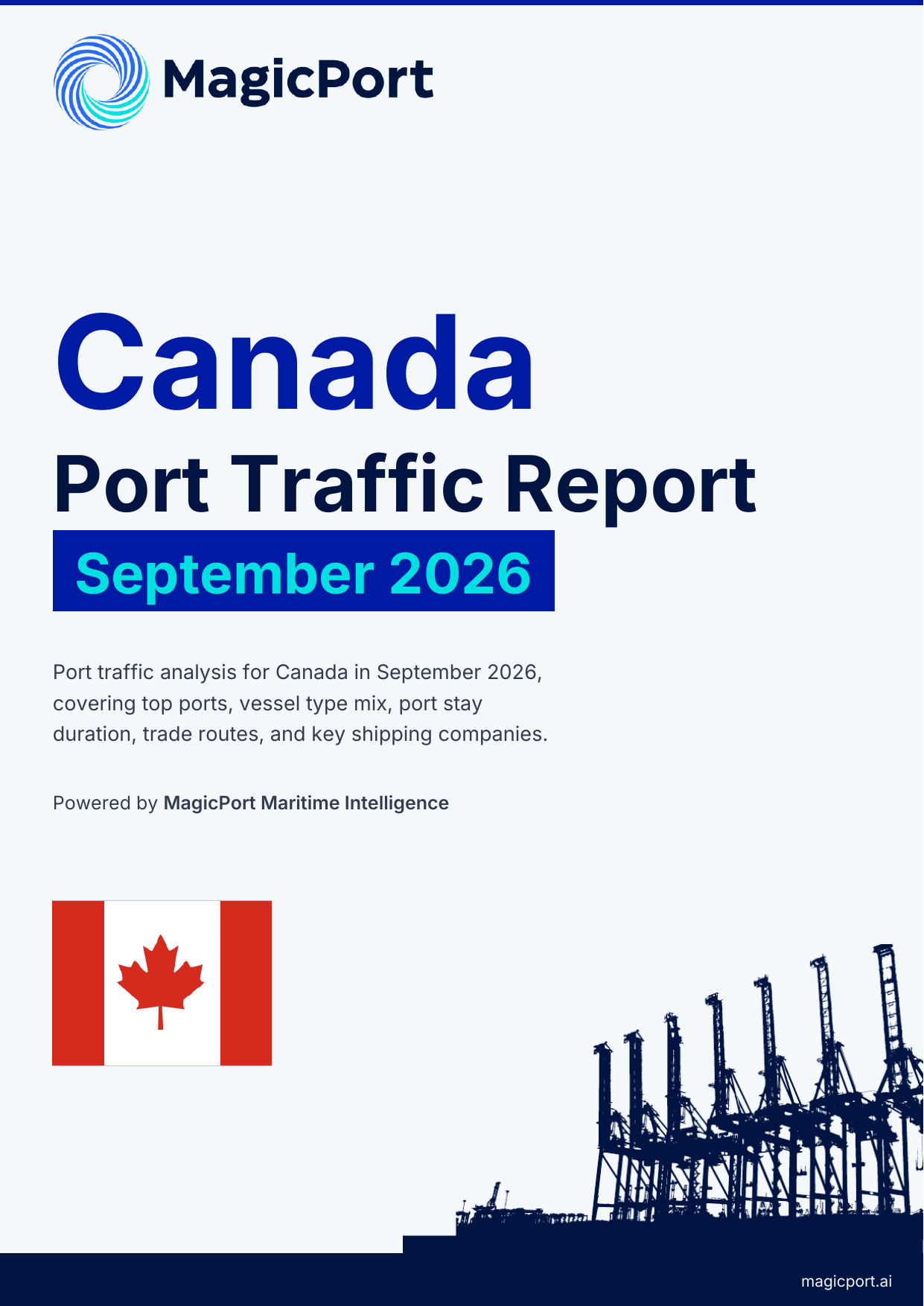 Canada Port Traffic Report — September 2026 cover