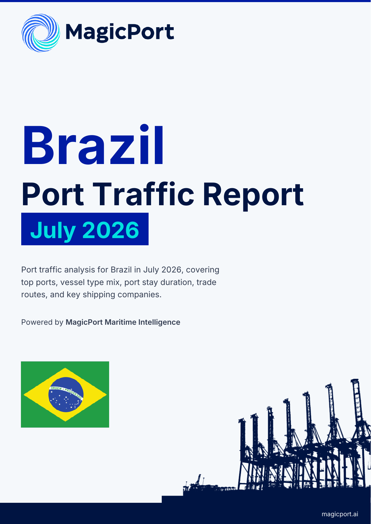 Brazil Port Traffic Report — July 2026 cover