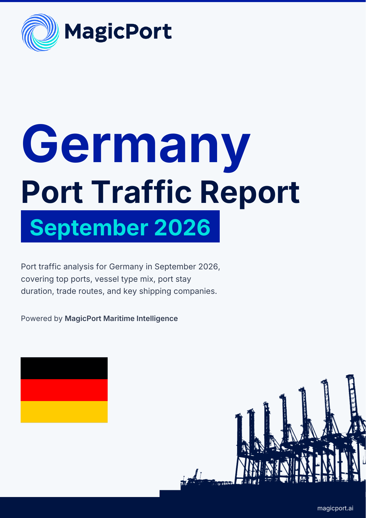Germany Port Traffic Report — September 2026 cover