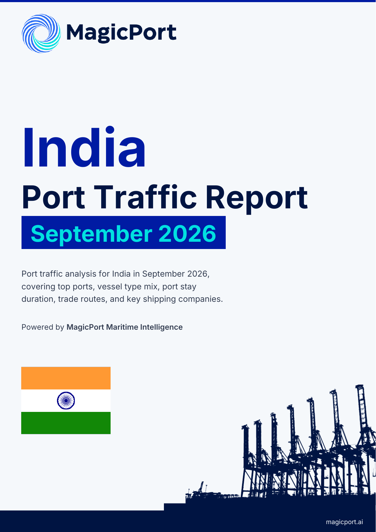 India Port Traffic Report — September 2026 cover