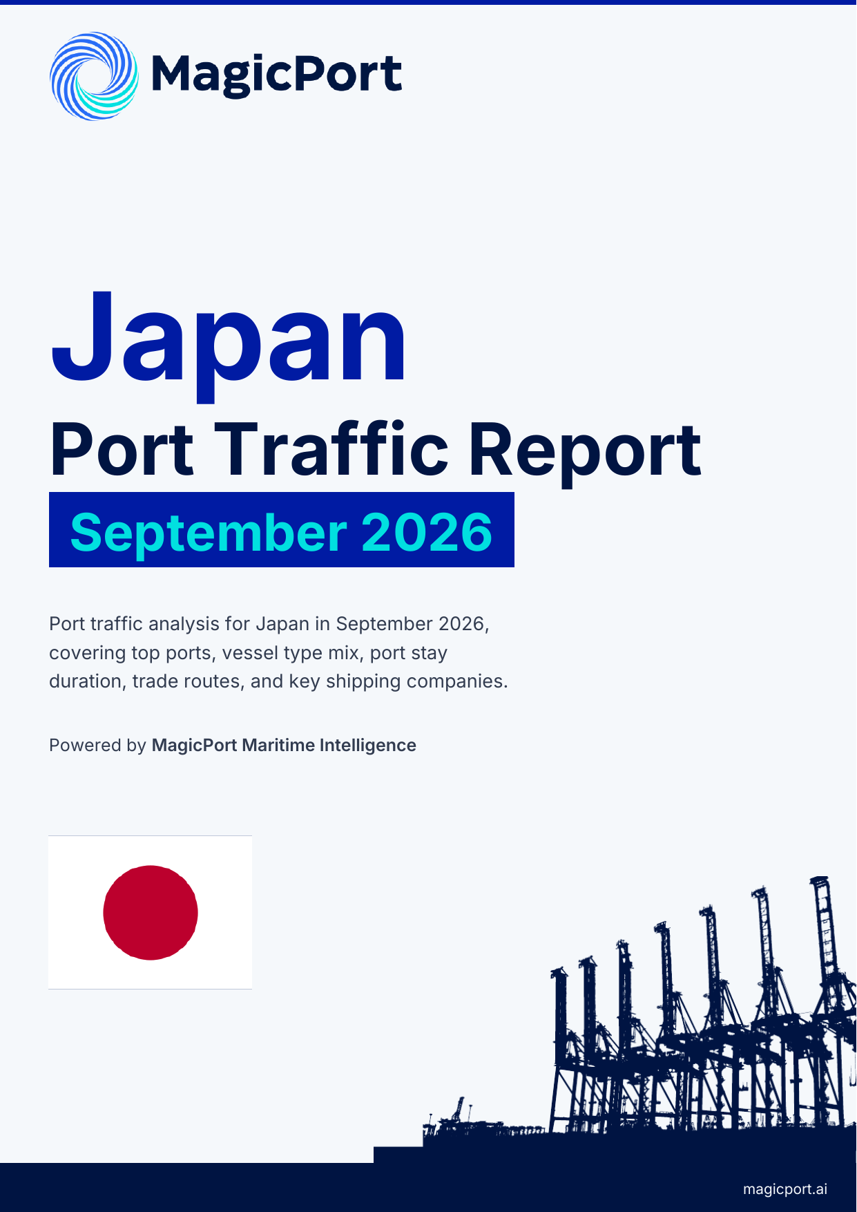 Japan Port Traffic Report — September 2026 cover