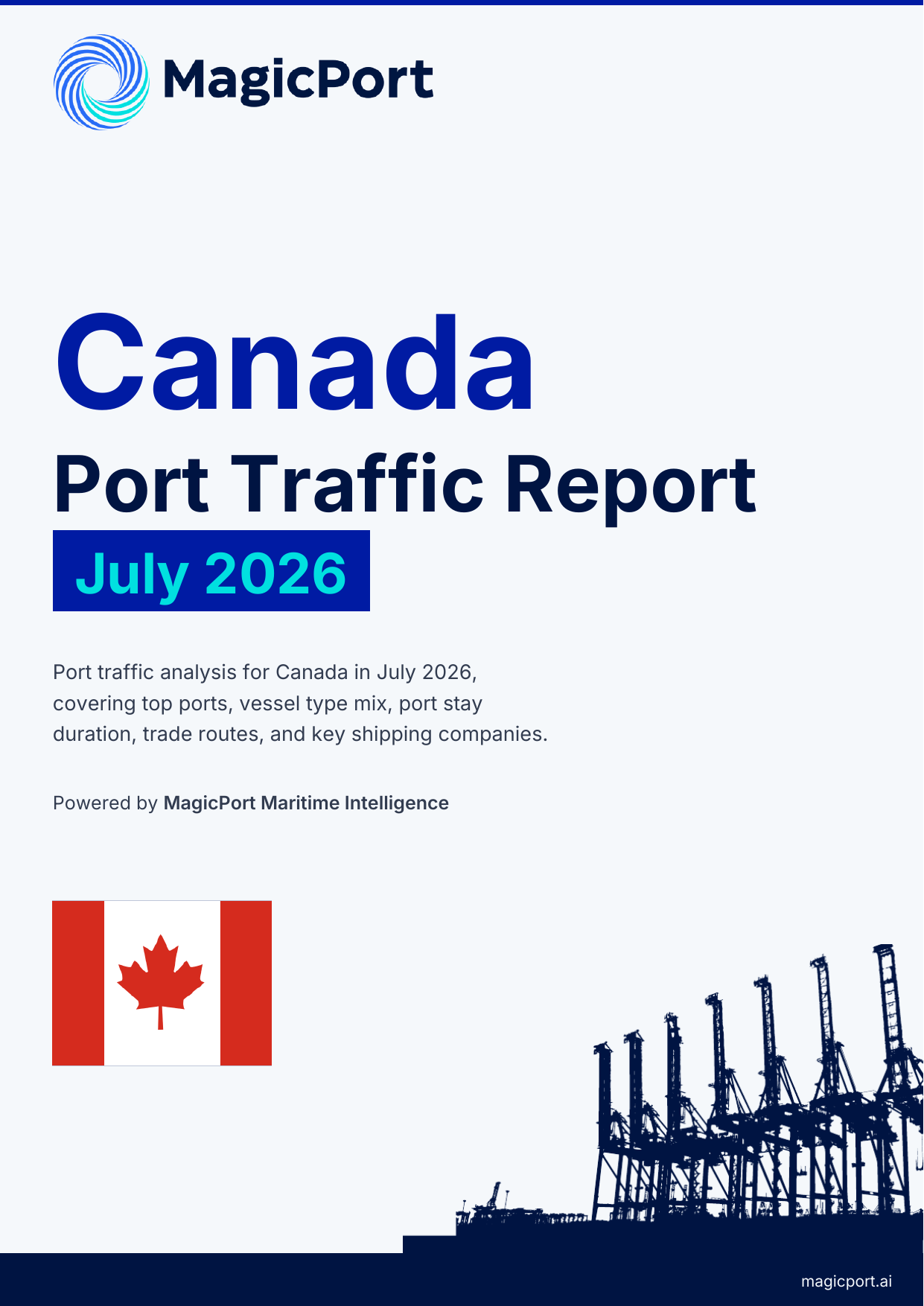 Canada Port Traffic Report — July 2026 cover