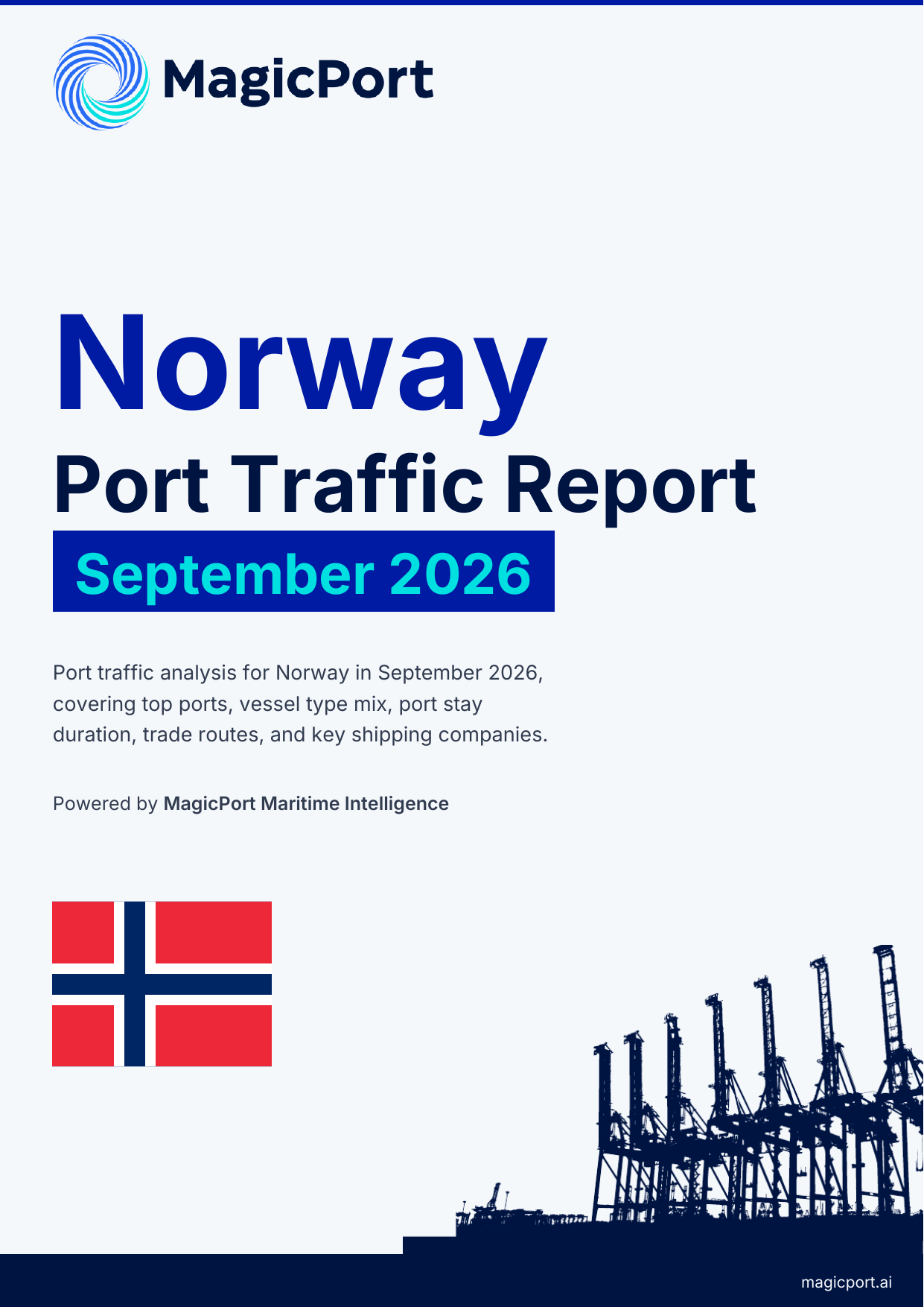 Norway Port Traffic Report — September 2026 cover